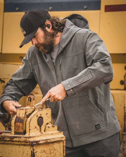 Brawley Hooded Fleece Jacket | Gunmetal