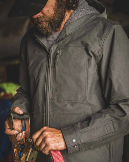 Brawley Hooded Fleece Jacket | Gunmetal