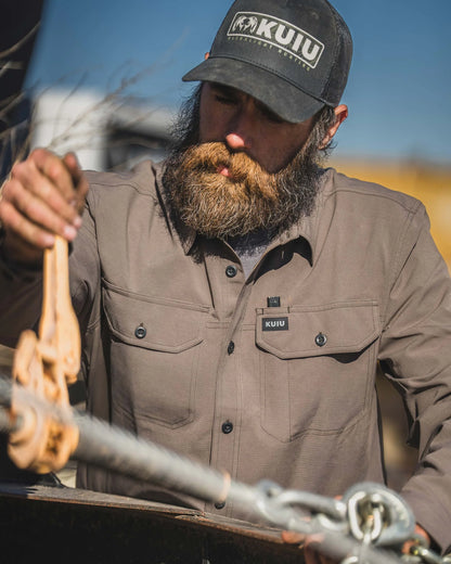 Gauge LS Work Shirt | Asphalt