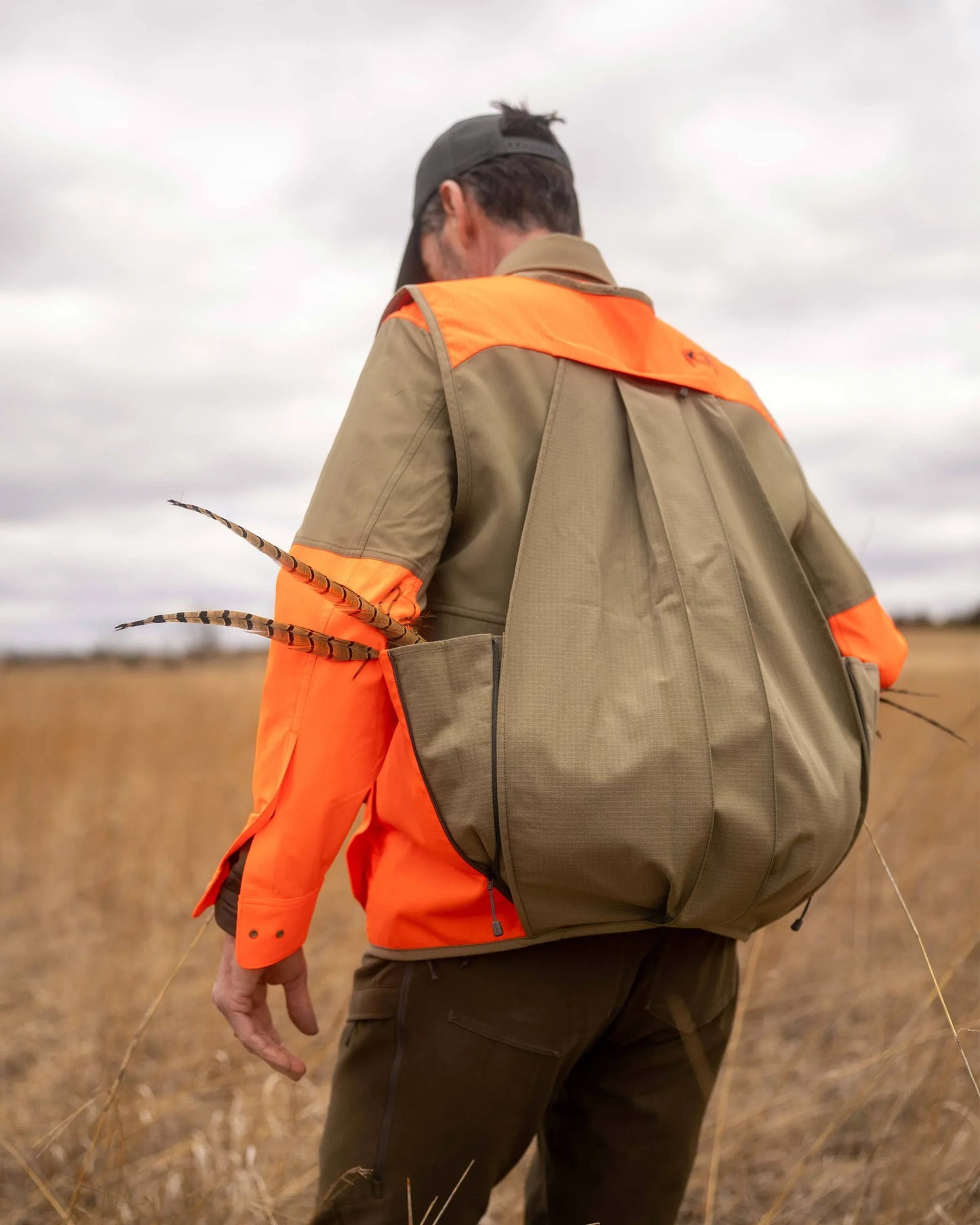 Core Upland Vest | Khaki/Blaze Orange