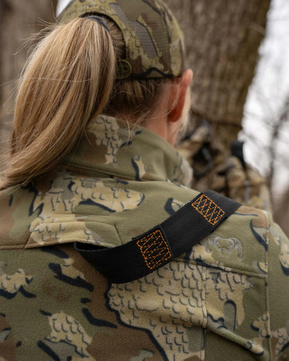 Women's Border Fleece Full Zip | Gunmetal