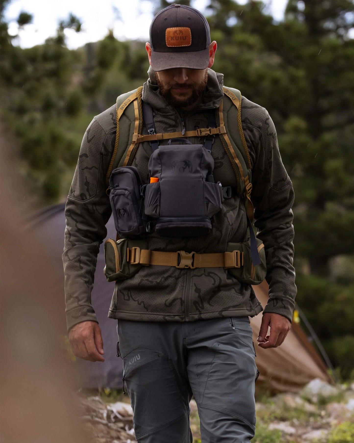 Ridgepoint Fleece Hoodie | Olive Tonal