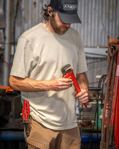 Workgrade SS Crew | Bone