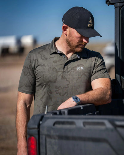 KUIU Performance Polo | Steel Blue Tonal