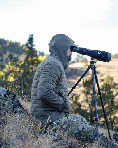 Axis Thermal Hybrid Hooded Jacket | Black-Gunmetal