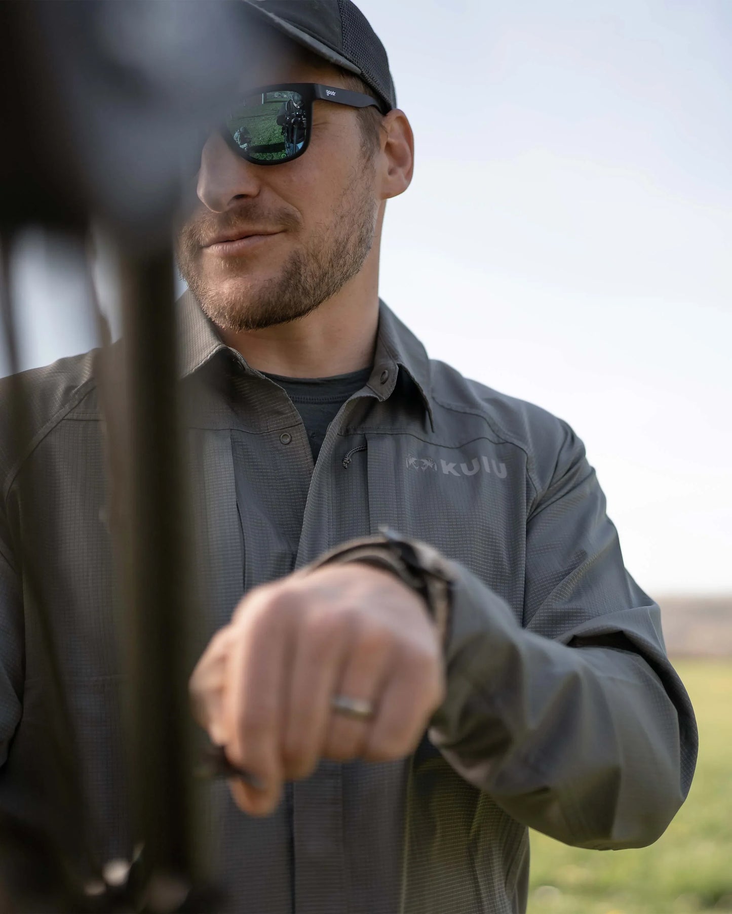 Tiburon Hybrid Snap Shirt | Ash