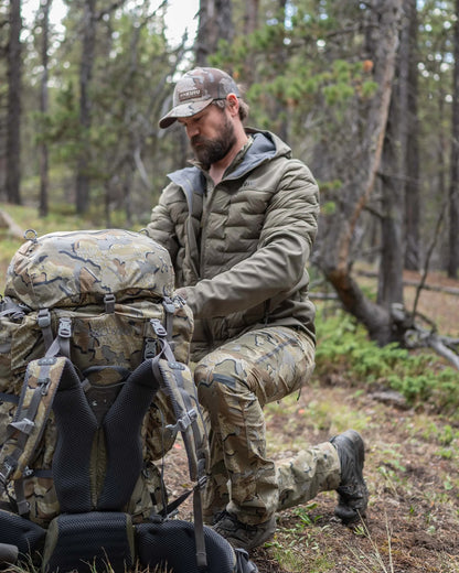 Axis Thermal Hybrid Hooded Jacket | Gunmetal