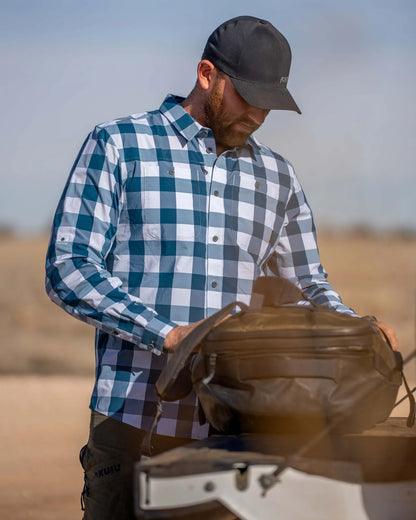 Borrego LS Shirt | Lake Plaid