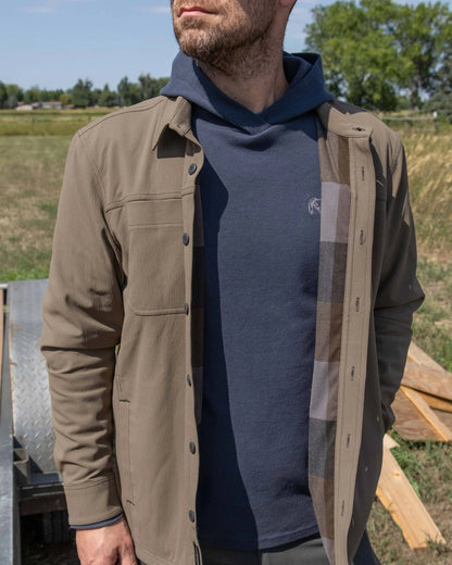 Motive Flannel Lined Shirt Jacket | Major Brown
