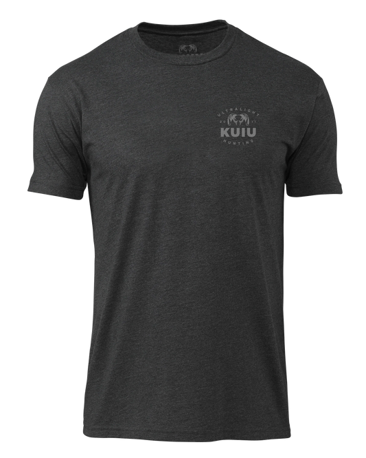 KUIU Ultralight Chest Logo T-Shirt | Charcoal