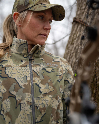 Women's Border Fleece Full Zip | Verde