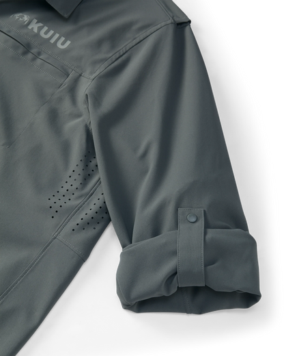 Mesa Vented LS Snap Shirt | Stone