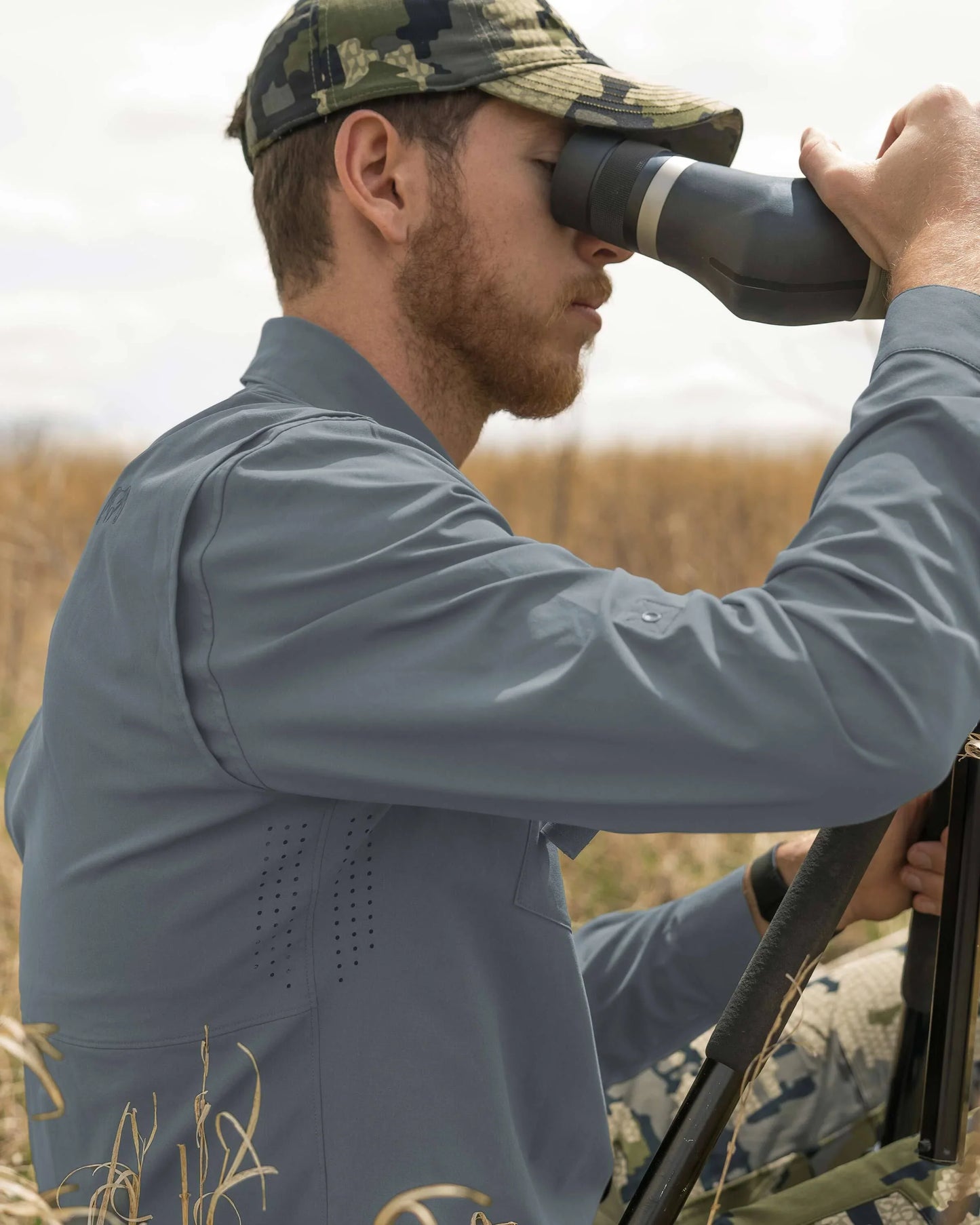 Mesa Vented LS Snap Shirt | Khaki