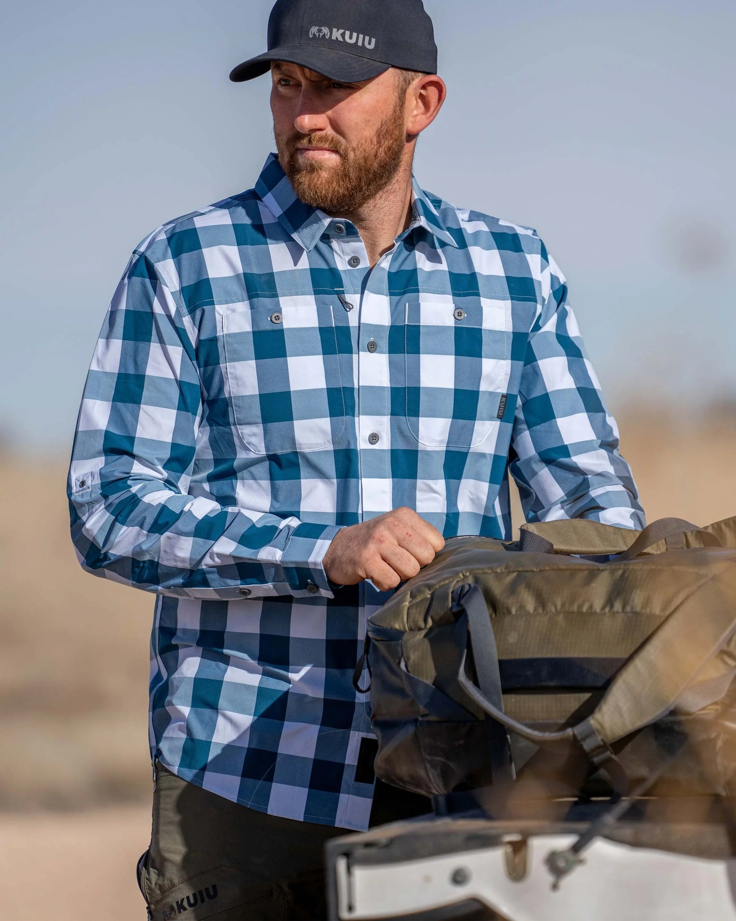 Borrego LS Shirt | Gravel Plaid