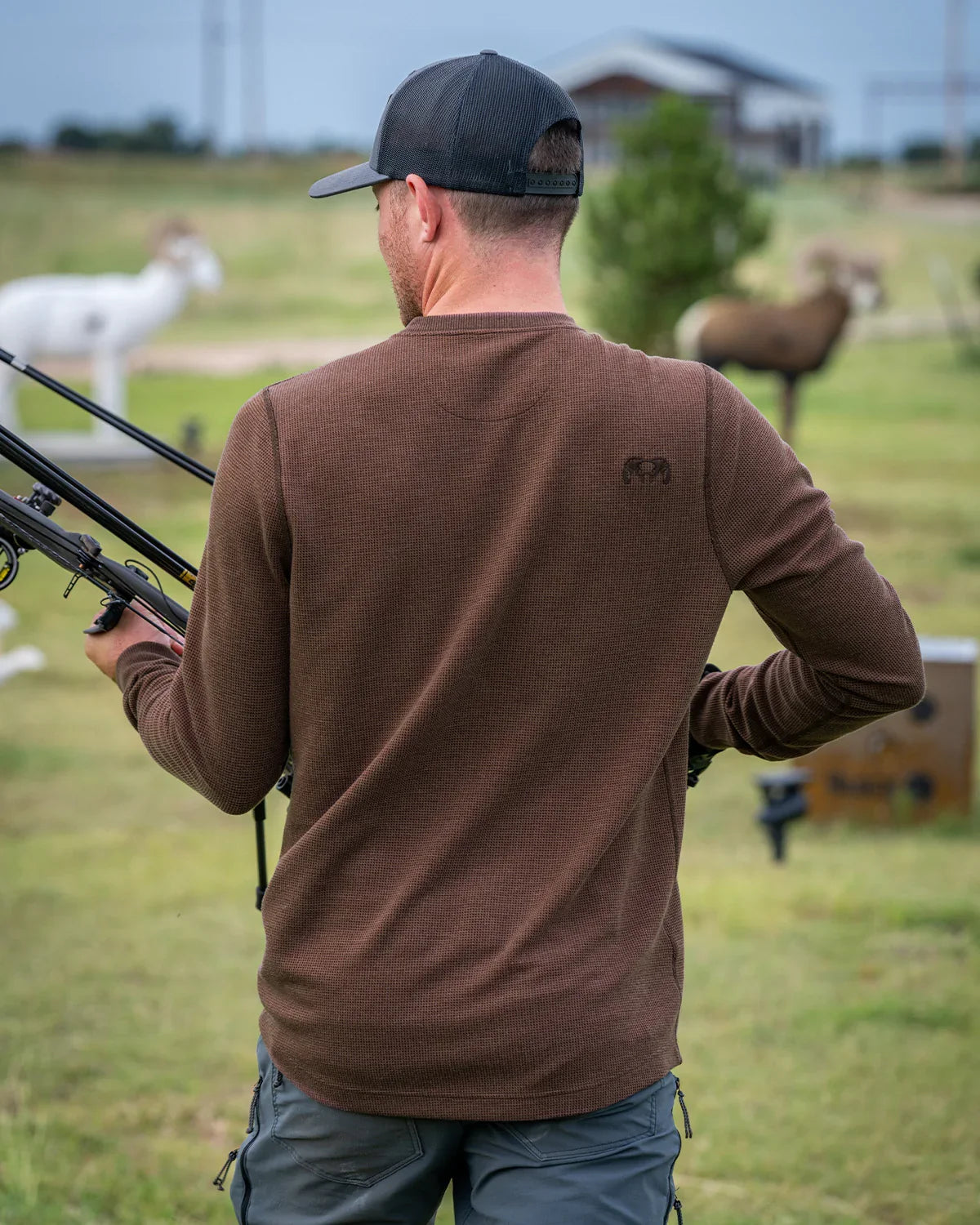 Canyon Waffle Henley | Ash Heather