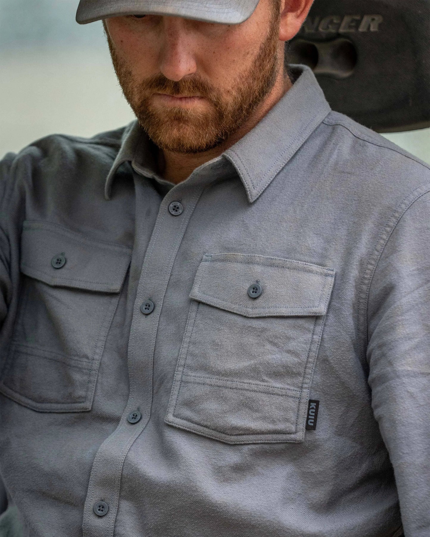Field Flannel Shirt | Steel Blue