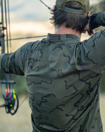 Ridgepoint Fleece Henley | Black Tonal