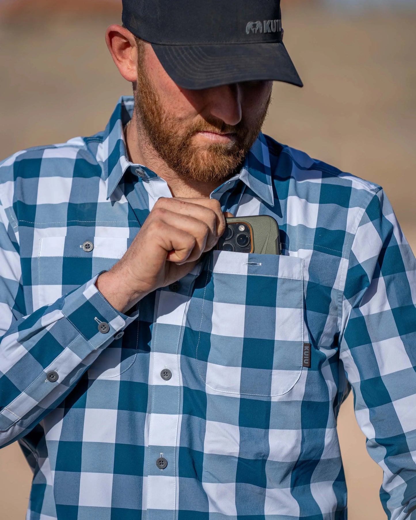 Borrego LS Shirt | Lake Plaid