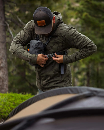 Ridgepoint Fleece Hoodie | Olive Tonal
