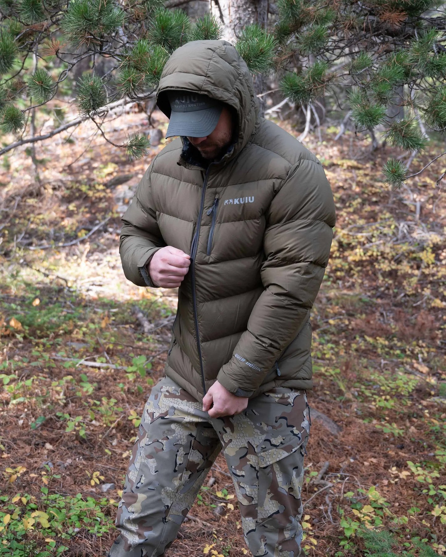 Super Down PRO Hooded Jacket | Verde