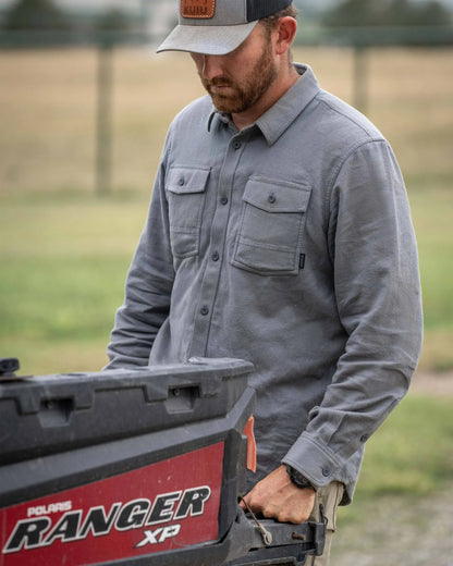 Field Flannel Shirt | Asphalt