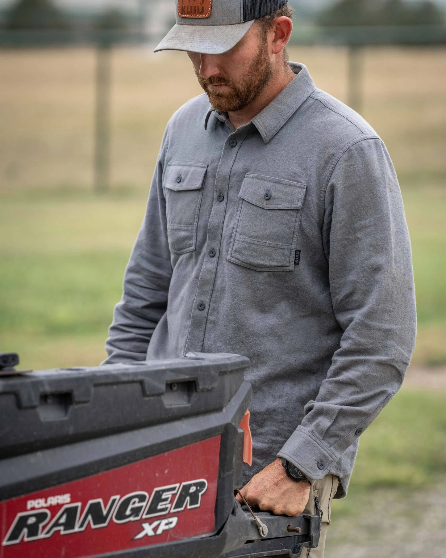 Outlet Field Flannel Shirt | Ash