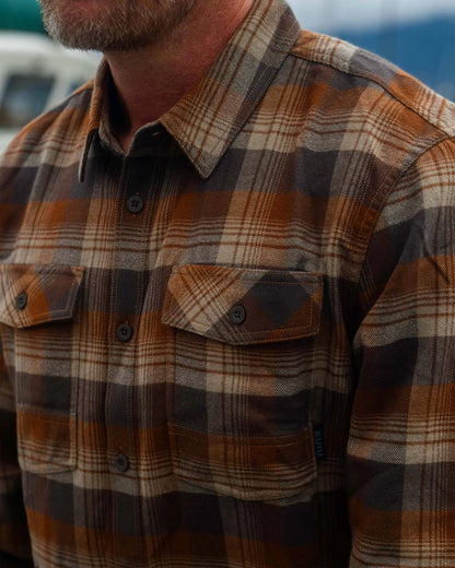 Field Flannel Shirt | Saddle Blockline