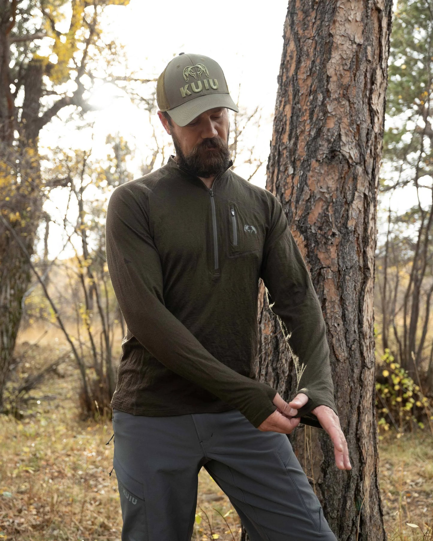 ULTRA Merino 145 Zip-T Hunting Shirt | Ash