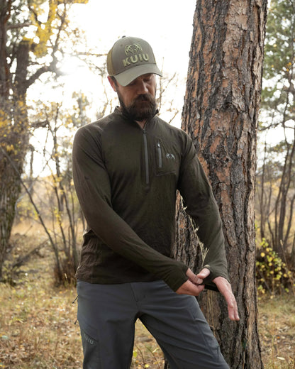 ULTRA Merino 145 Zip-T Hunting Shirt | Ash